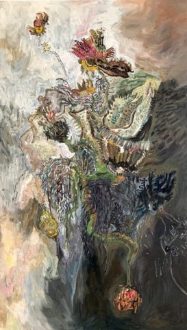 Trembling at the Beginning of Life, 2020, 119x68.5cm, Oil on Canvas